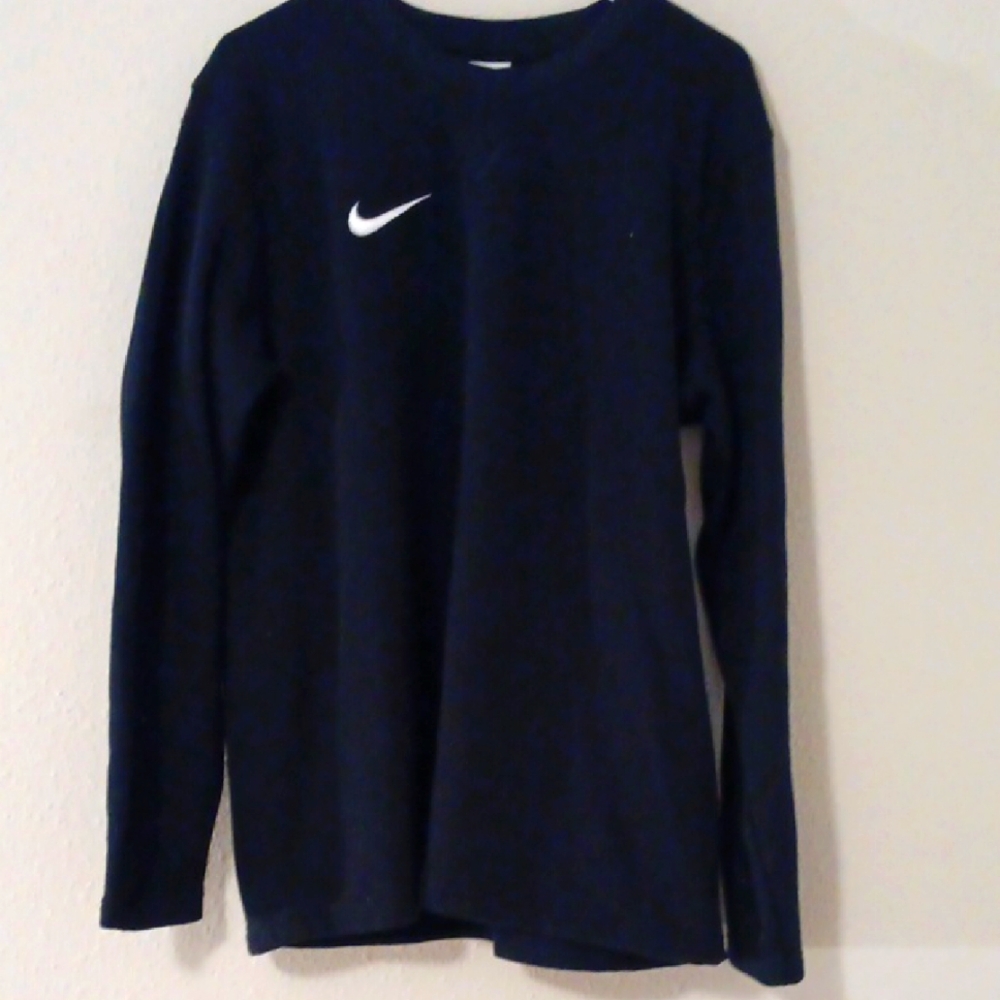Nike Black Crew Neck Sweater with Iconic Logo